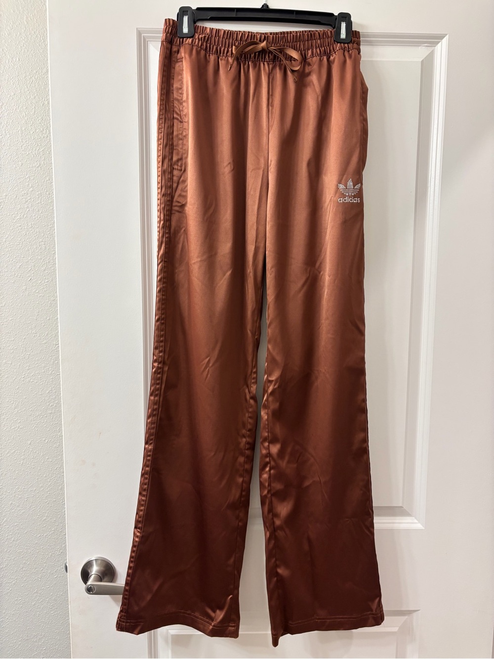 Adidas Copper Wide Leg Windbreaker Pants S